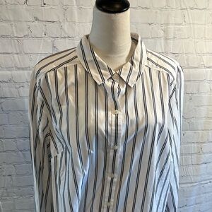Plus Size 24W Roaman’s stripe shirt